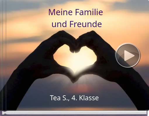 Book titled 'Meine Familie und Freunde'