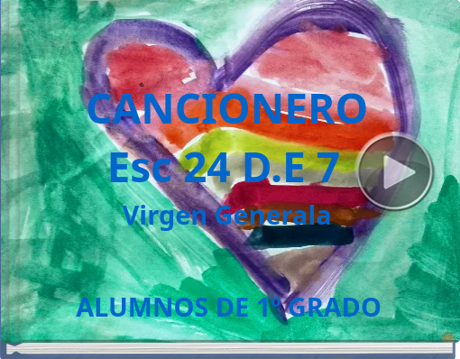 Book titled 'CANCIONERO Esc 24 D.E 7 Virgen Generala'