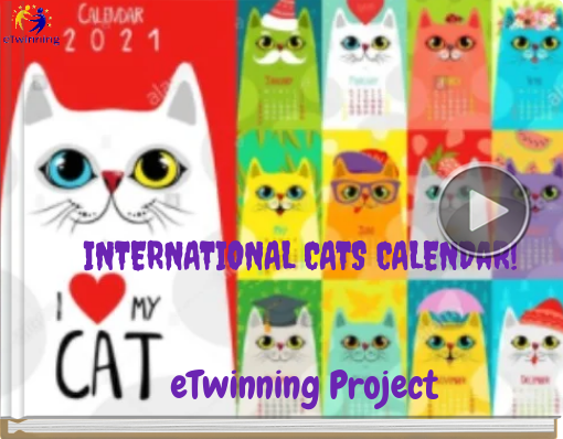 Book titled 'INTERNATIONAL CATS CALENDaR!'