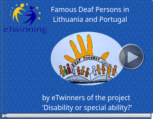 Book titled 'Famous Deaf Persons in Lithuania and Portugal'