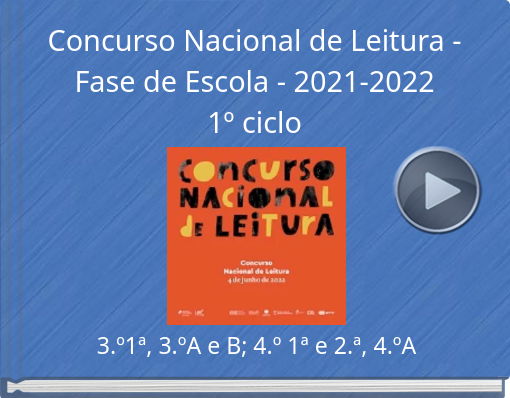 Book titled 'Concurso Nacional de Leitura - Fase de Escola - 2021-2022 1º ciclo'