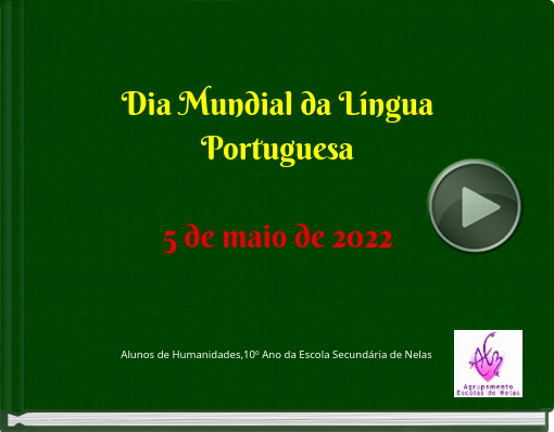 Book titled 'Dia Mundial da Língua Portuguesa 5 de maio de 2022'