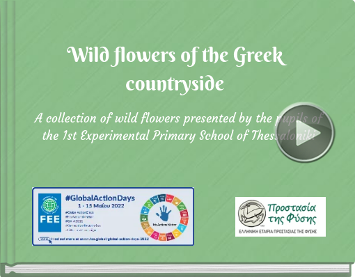 Book titled 'Wild flowers of the Greek countryside'