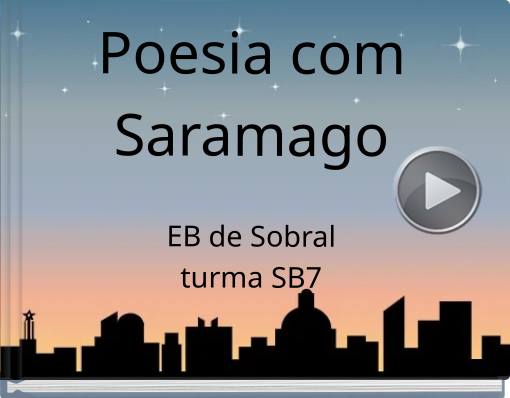 Book titled 'Poesia com Saramago EB de Sobral turma SB7'