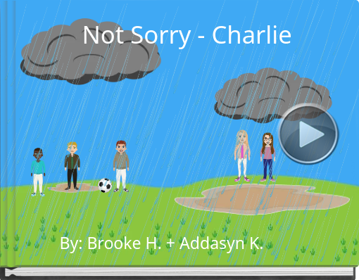 Book titled 'Not Sorry - Charlie'