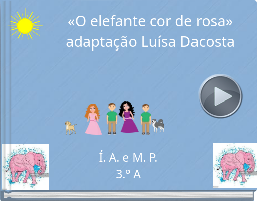 Book titled '«O elefante cor de rosa» adaptação Luísa Dacosta'
