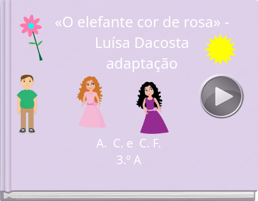 Book titled '«O elefante cor de rosa» - Luísa Dacosta adaptação'