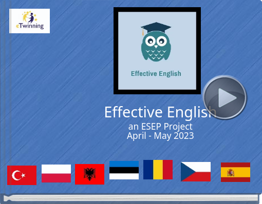 Book titled 'Effective Englishan eTwinning projectApril - May 2023'
