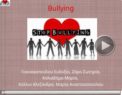 Book titled 'Bullying'