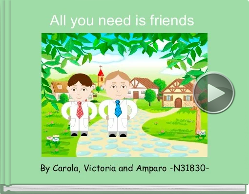 Book titled 'All you need is friends'