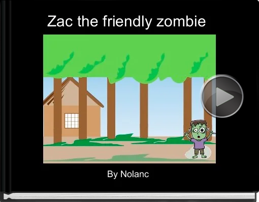 Book titled 'Zac the friendly zombie'