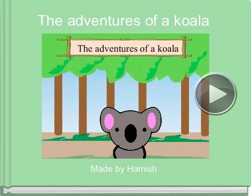 Book titled 'The adventures of a koala'