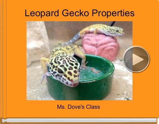 Book titled 'Leopard Gecko Properties'