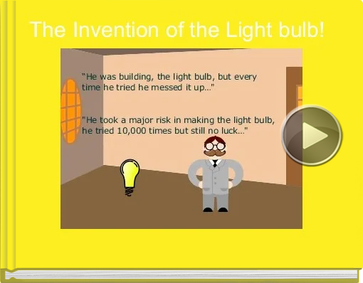 Book titled 'The Invention of the Light bulb!'