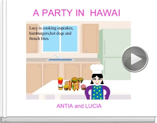 Book titled 'A PARTY IN  HAWAI'