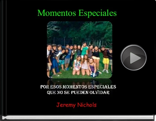 Book titled 'Momentos Especiales'