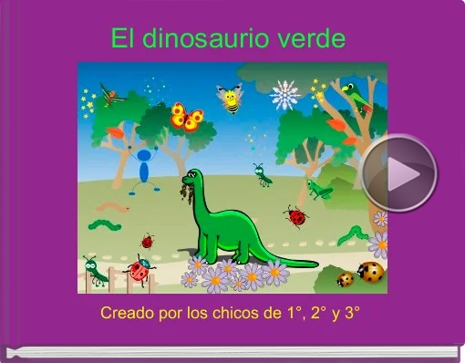 Book titled 'El dinosaurio verde'