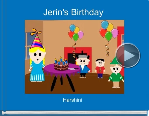 Book titled 'Jerin's Birthday'