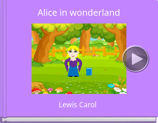 Book titled 'Alice in wonderland'
