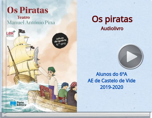 Book titled 'Os piratasAudiolivro'