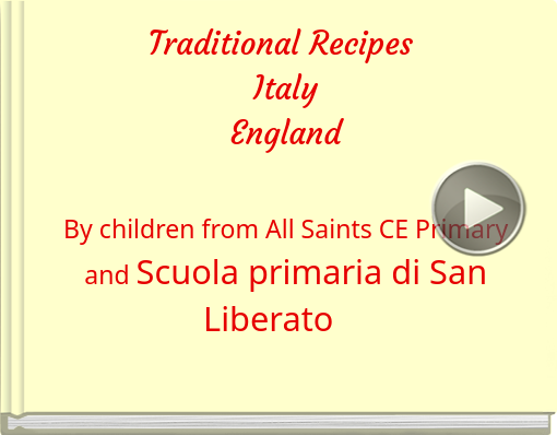 Book titled 'Traditional Recipes ItalyEngland'