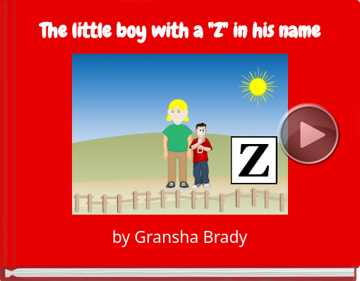 Book titled 'The little boy with a 'Z' in his name'