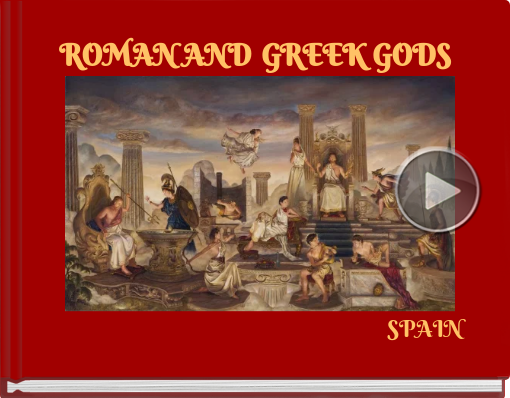 Book titled 'ROMAN   AND GREEK GODS'