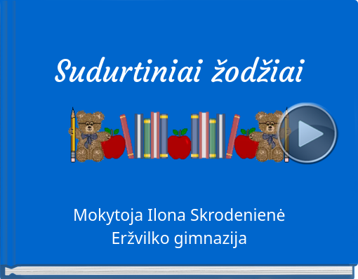 Book titled 'Sudurtiniai žodžiai'