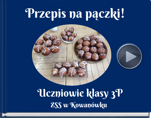 Book titled 'Przepis na pączki!'
