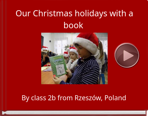 Book titled 'Our Christmas holidays with a book'