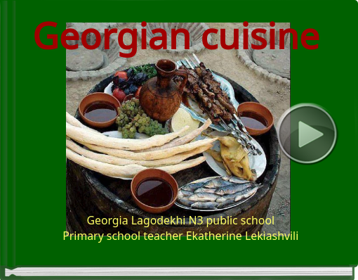 Book titled 'Georgian cuisine'