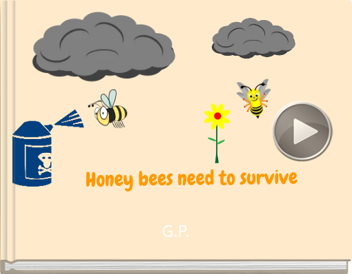 Book titled 'Honey bees need to survive'