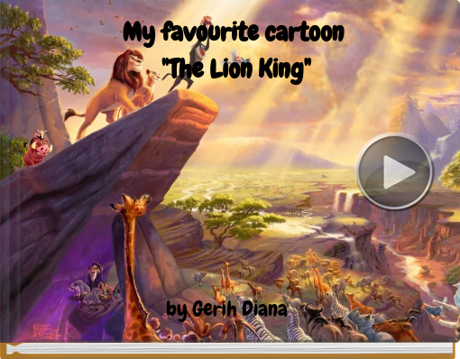 Book titled 'My favourite cartoon 'The Lion King''