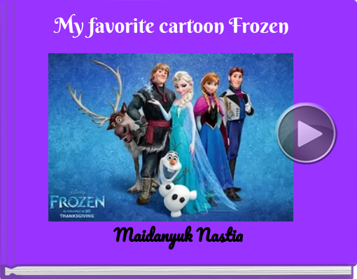 Book titled 'My favorite cartoon Frozen'