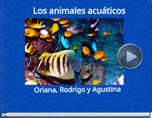Book titled 'Los   animales acuáticos'