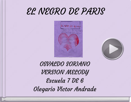 Book titled 'EL NEGRO DE PARIS'