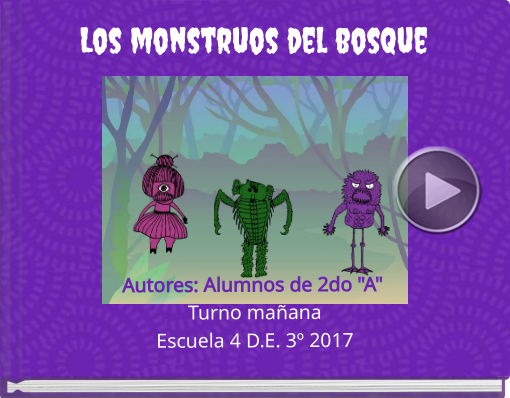 Book titled 'Los monstruos del bosque'
