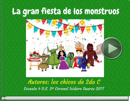Book titled 'La gran fiesta de los monstruos'