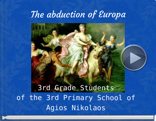 Book titled 'The abduction of Europa'