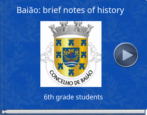 Book titled 'Baião: brief notes of history'