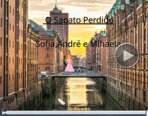 Book titled 'O Sapato PerdidoSofia,André e Mihaela'