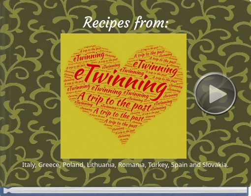 Book titled 'Recipes from:'