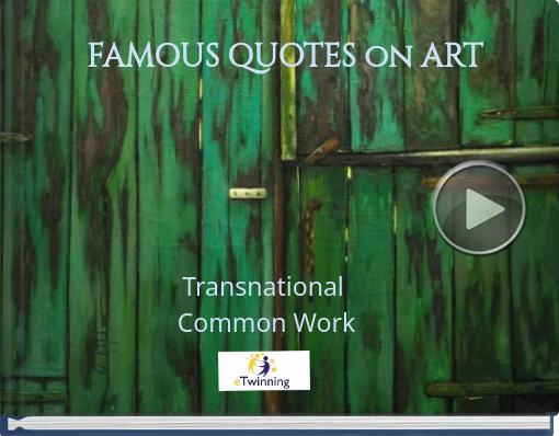 Book titled 'FAMOUS QUOTES on ART'