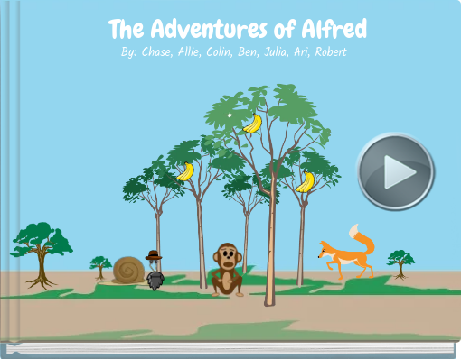 Book titled 'The Adventures of Alfred'