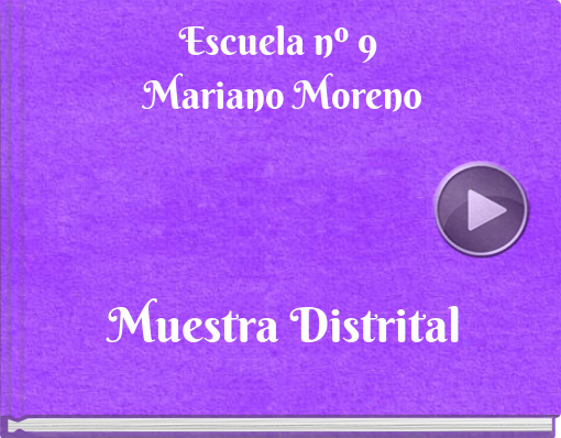 Book titled 'Escuela nº 9  Mariano Moreno'