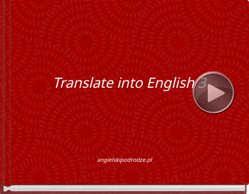 Book titled 'Translate into English 3'