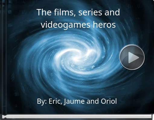 Book titled 'The films, series and videogames heros'