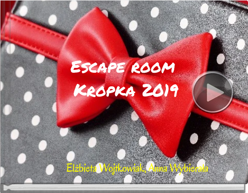 Book titled 'Escape room Kropka 2019'