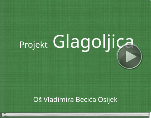 Book titled 'Projekt Glagoljica'