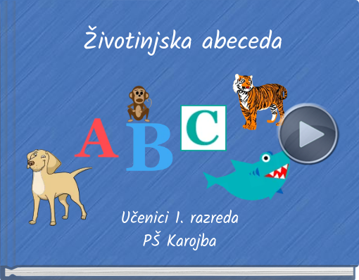Book titled 'ivotinjska abeceda'